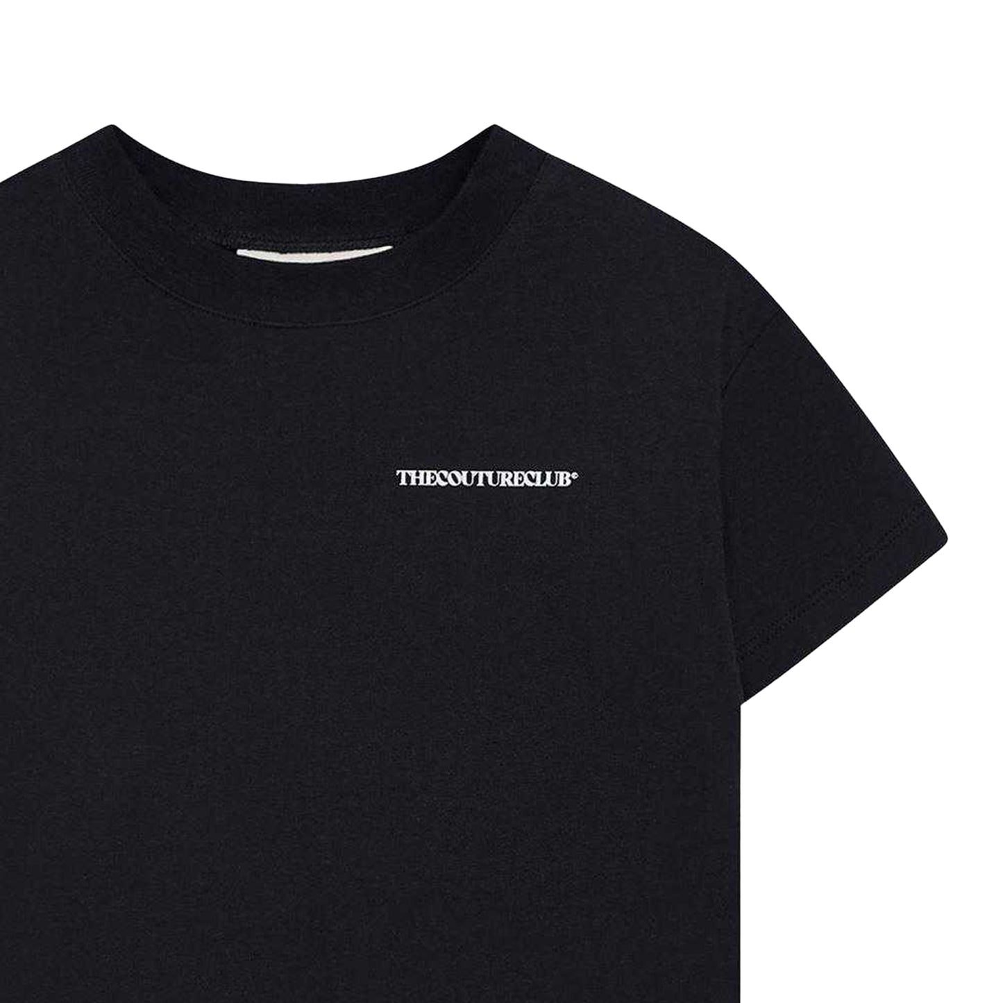 Black - Side - The Couture Club Childrens-Kids Logo Printed Regular T-Shirt