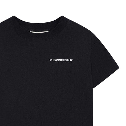 Black - Side - The Couture Club Childrens-Kids Logo Printed Regular T-Shirt