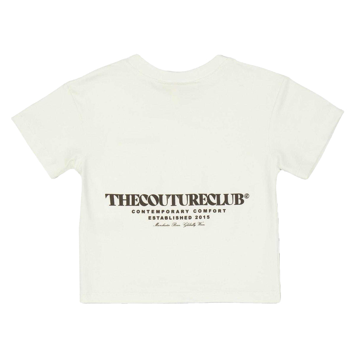 Off White - Back - The Couture Club Childrens-Kids Logo Printed Regular T-Shirt