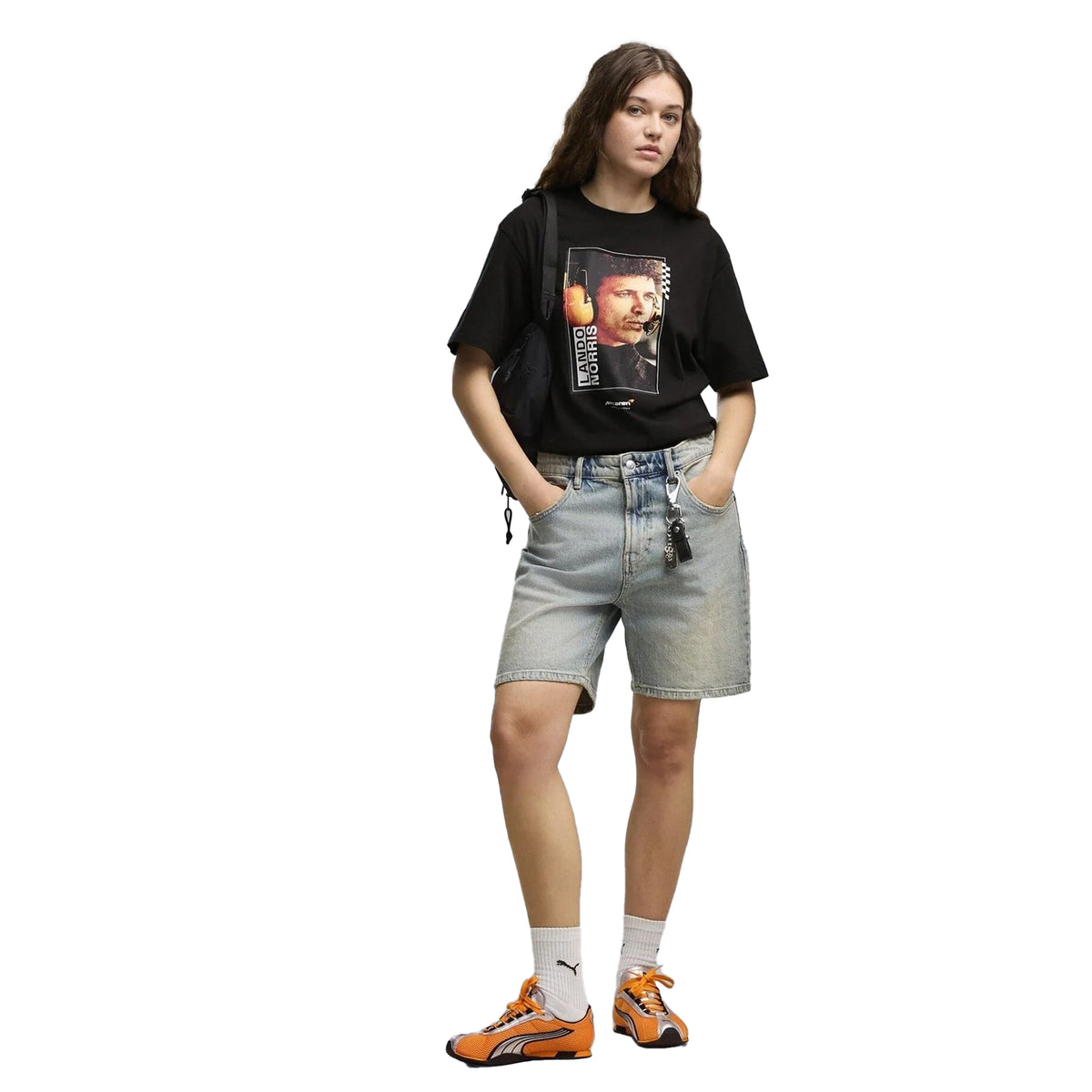 Puma Black - Pack Shot - Puma Unisex Adult Lando Norris McLaren F1 T-Shirt