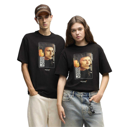 Puma Black - Close up - Puma Unisex Adult Lando Norris McLaren F1 T-Shirt