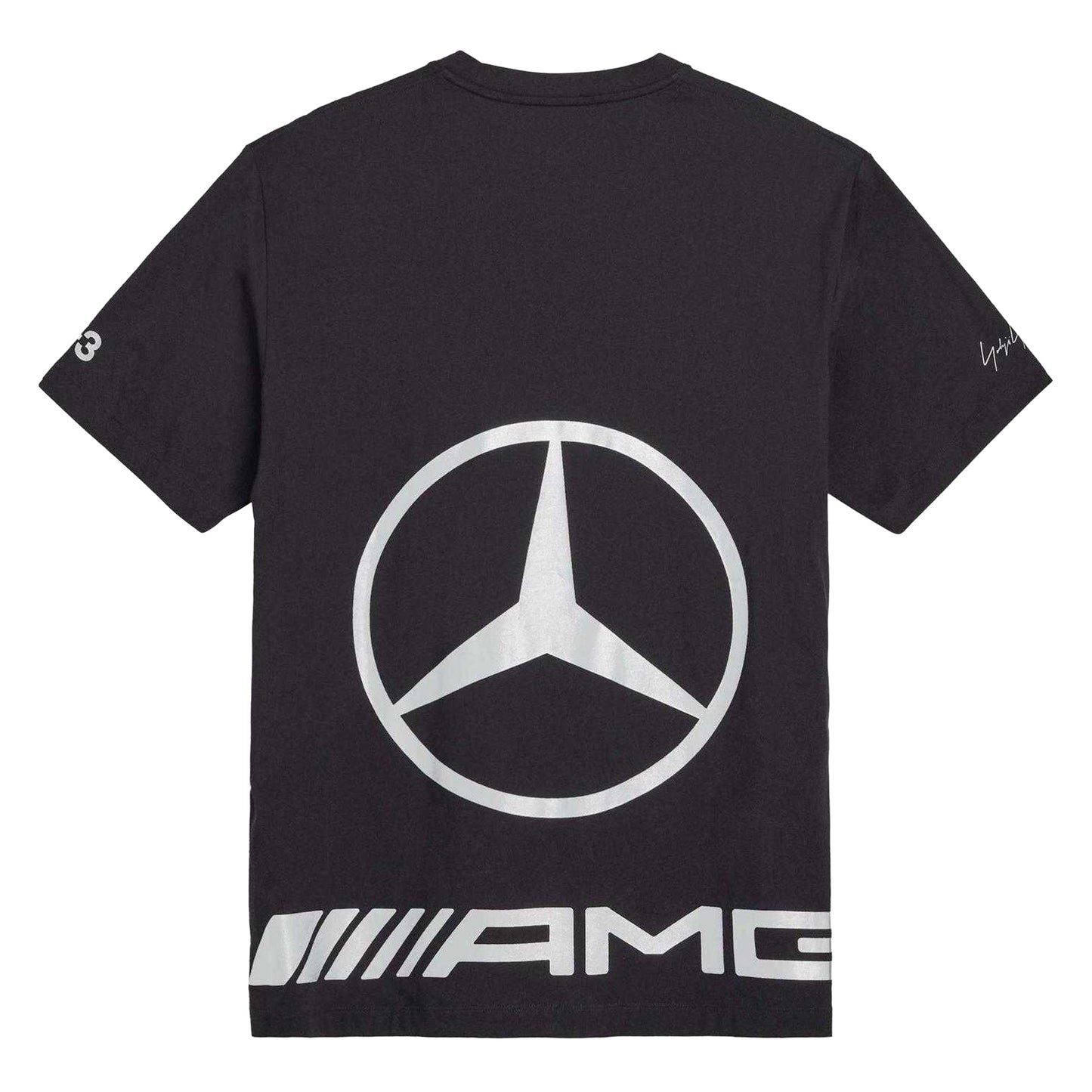 Black - Back - Y-3 Mens AMG Petronas Mercedes F1 Regular T-Shirt