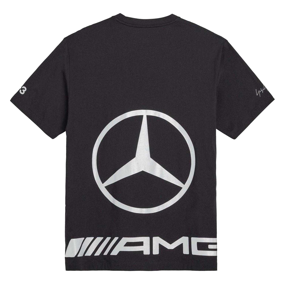 Black - Back - Y-3 Mens AMG Petronas Mercedes F1 Regular T-Shirt
