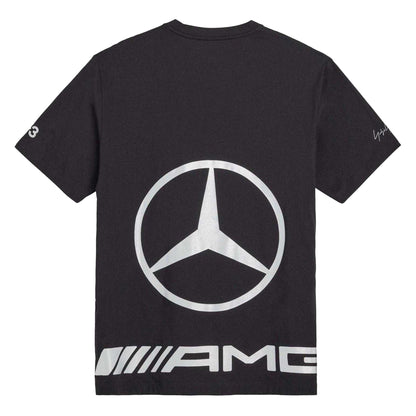 Black - Back - Y-3 Mens AMG Petronas Mercedes F1 Regular T-Shirt