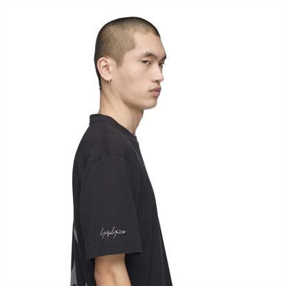 Black - Side - Y-3 Mens AMG Petronas Mercedes F1 Regular T-Shirt