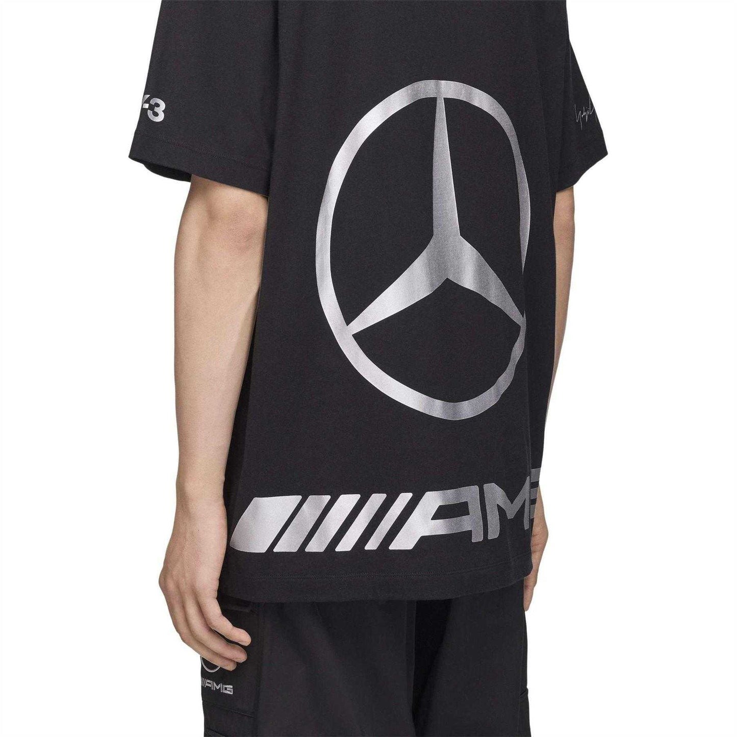 Black - Lifestyle - Y-3 Mens AMG Petronas Mercedes F1 Regular T-Shirt