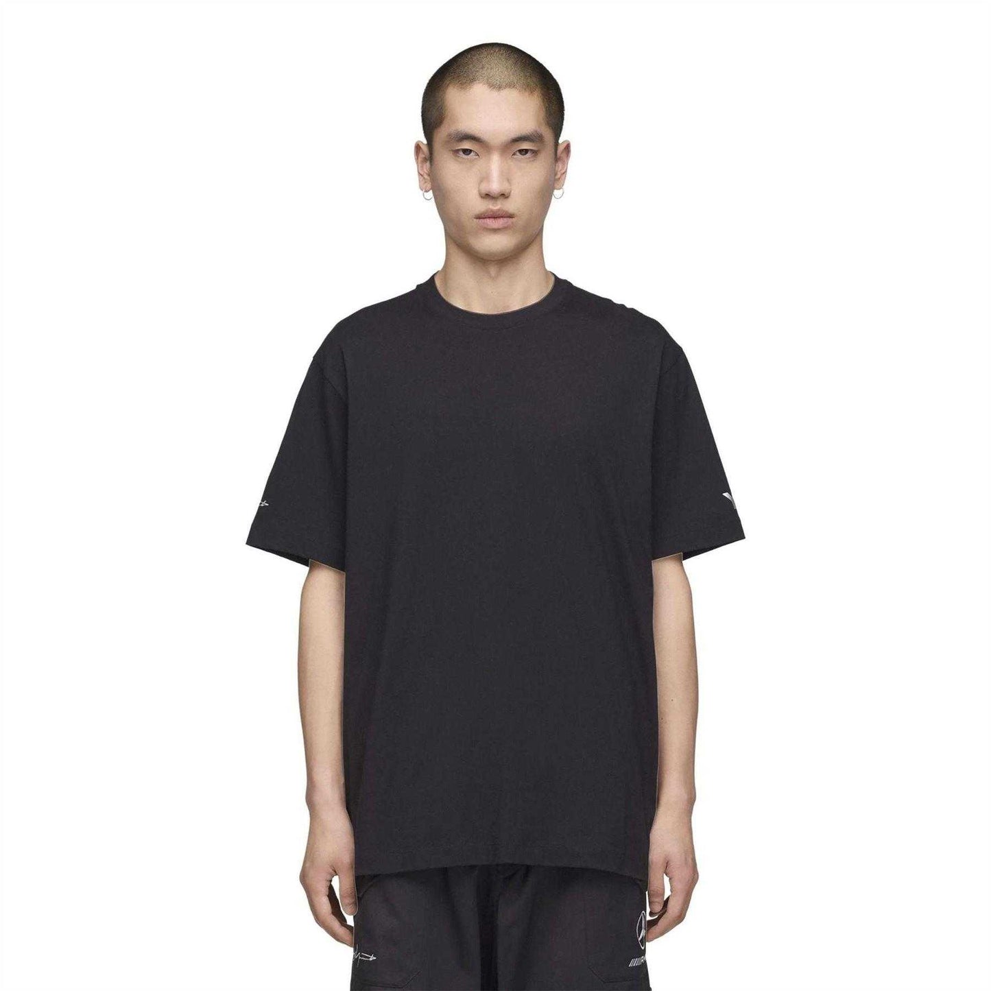 Black - Pack Shot - Y-3 Mens AMG Petronas Mercedes F1 Regular T-Shirt