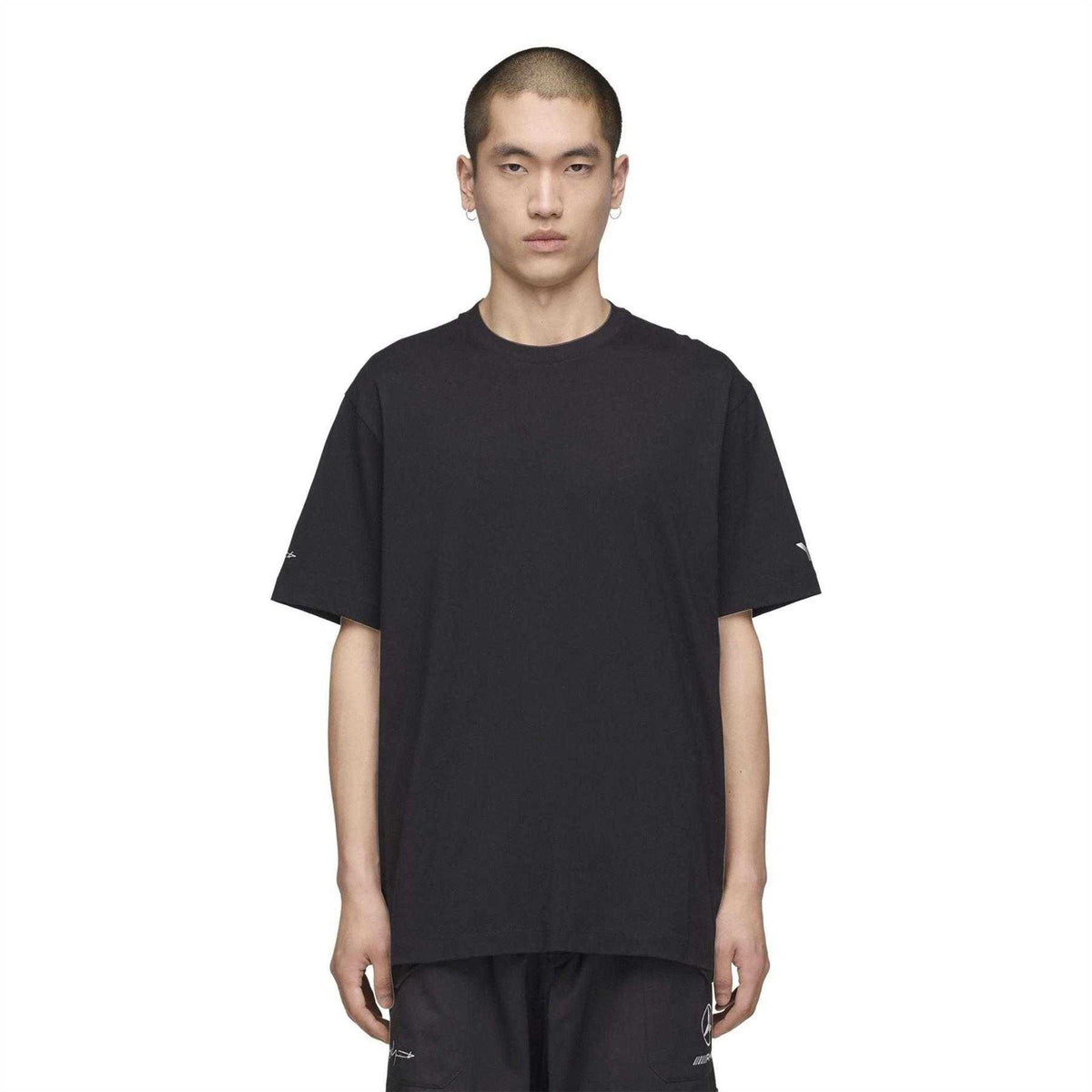 Black - Pack Shot - Y-3 Mens AMG Petronas Mercedes F1 Regular T-Shirt