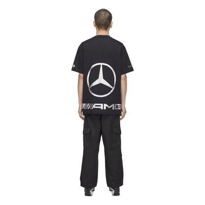 Black - Close up - Y-3 Mens AMG Petronas Mercedes F1 Regular T-Shirt