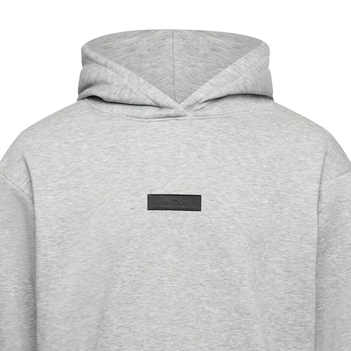 Grey Marl - Side - Original Esenciales Mens Logo Hoodie