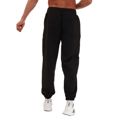 Black - Back - Adidas Mens French Terry Lounge Jogging Bottoms