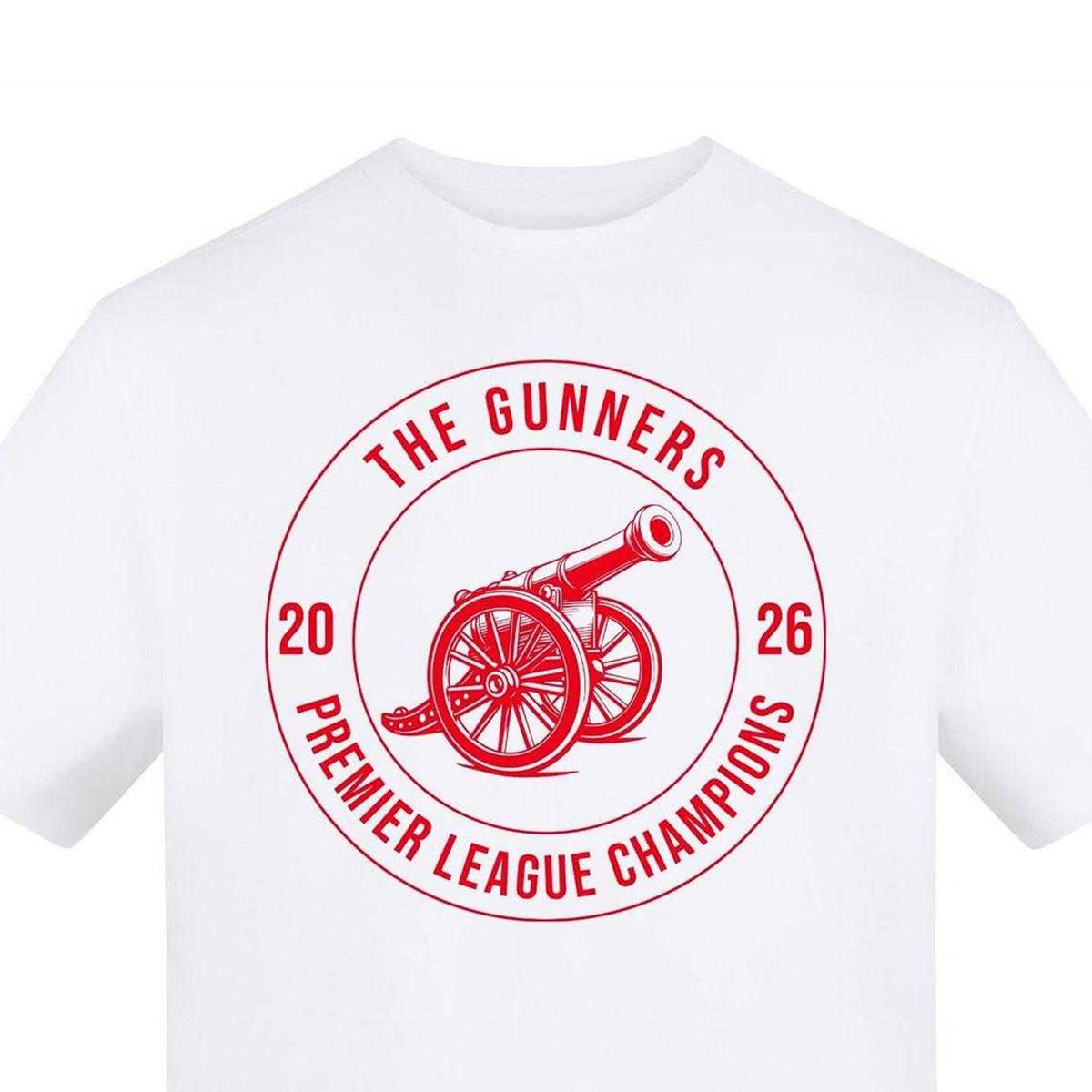 Vintage - Side - AWD Unisex Adult The Gunners PL 2026 Winners Arsenal FC T-Shirt