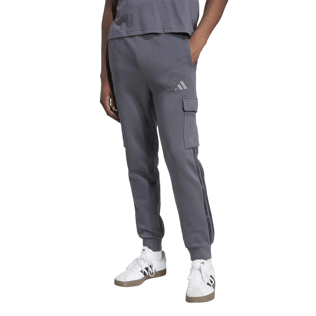 Grey - Pack Shot - Adidas Mens Slim Joggers