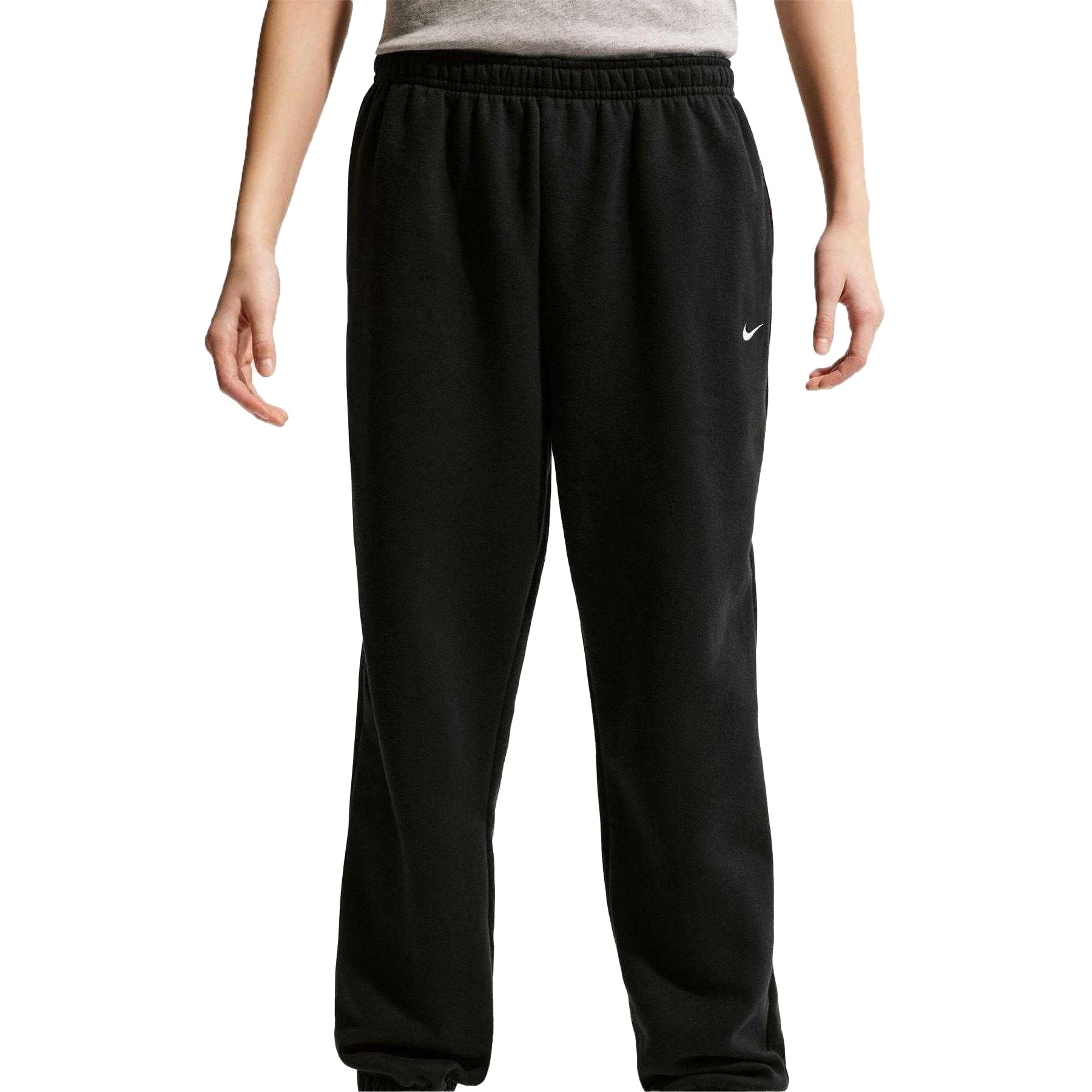 Black - Side - Nike Childrens-Kids Fleece Joggers