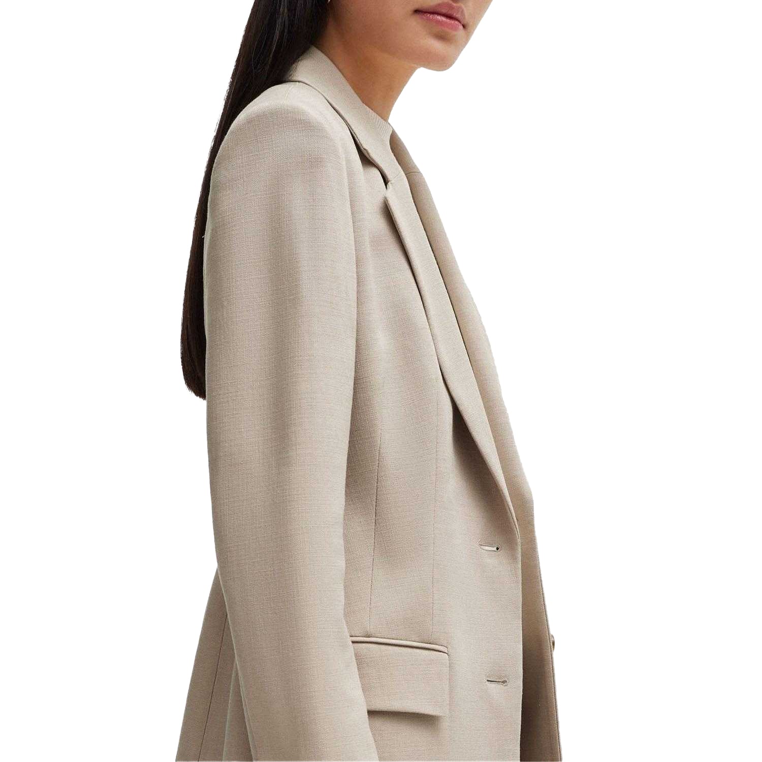 Beige - Lifestyle - Boss Womens-Ladies Jerela Single-Breasted Jacket