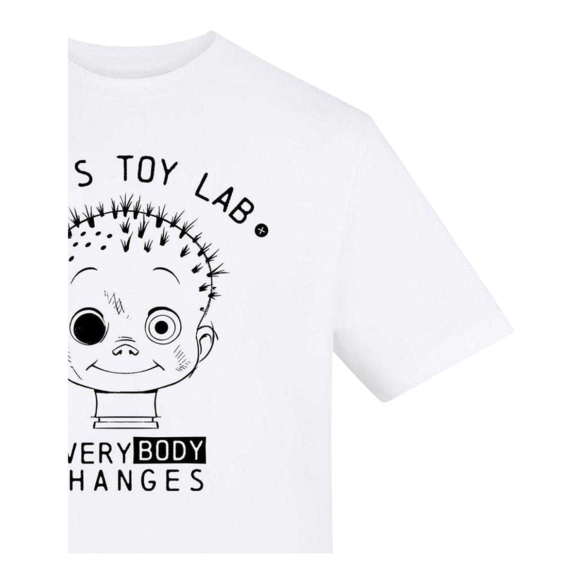 White - Side - Toy Story Unisex Adult Sid´s Toy Lab Printed T-Shirt