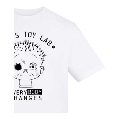 White - Side - Toy Story Unisex Adult Sid´s Toy Lab Printed T-Shirt
