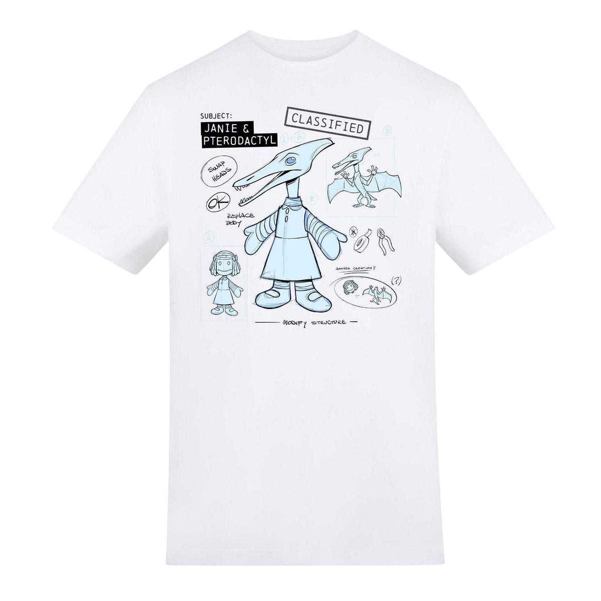 White - Front - Toy Story Unisex Adult Sid´s Mutated Mutant Toys Printed T-Shirt