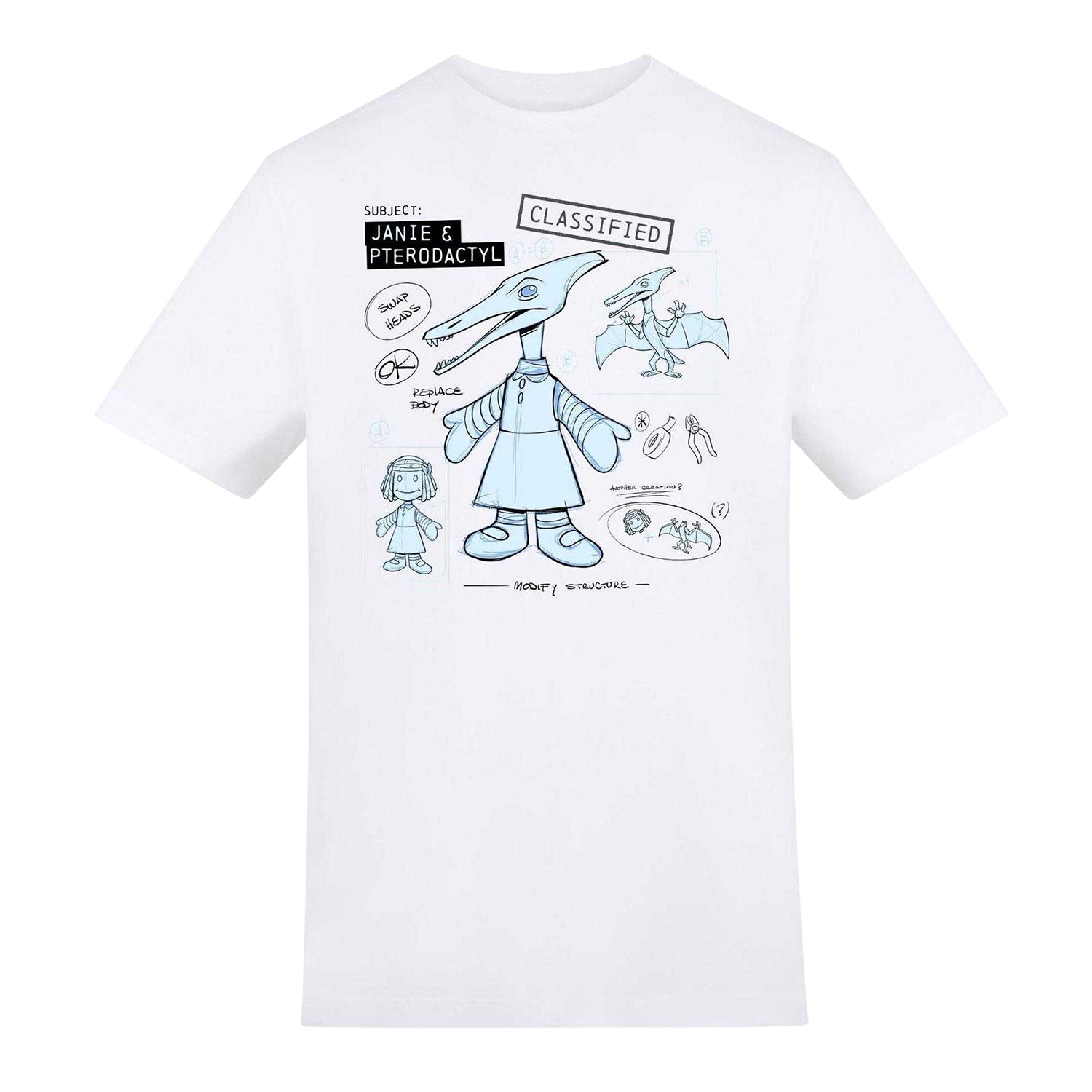 White - Front - Toy Story Unisex Adult Sid´s Mutated Mutant Toys Printed T-Shirt