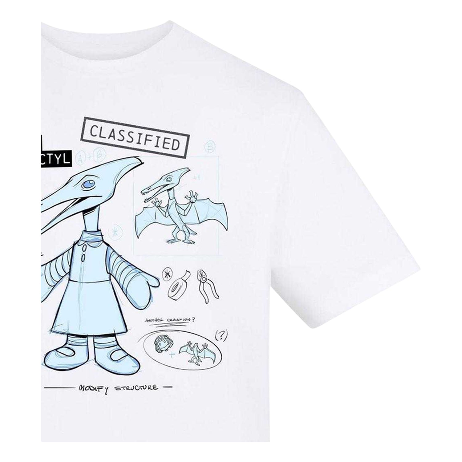 White - Side - Toy Story Unisex Adult Sid´s Mutated Mutant Toys Printed T-Shirt