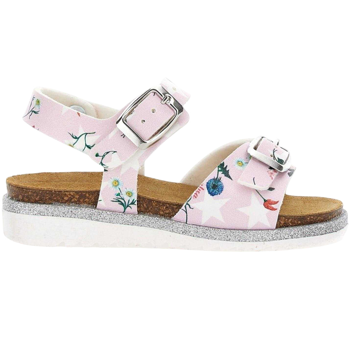 Rose - Front - Monnalisa Girls Stars Sandals