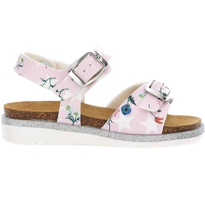 Rose - Front - Monnalisa Girls Stars Sandals