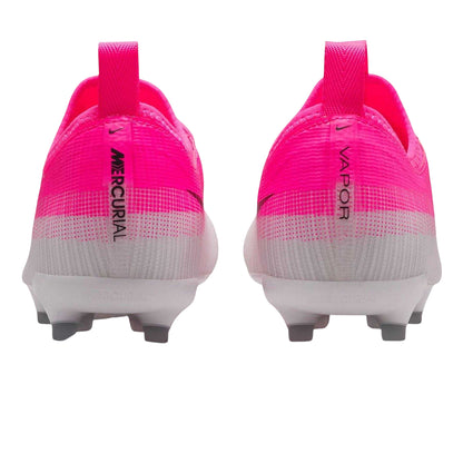 Pink-White - Back - Nike Childrens-Kids Vapor 17 Academy Firm Ground Football Boots