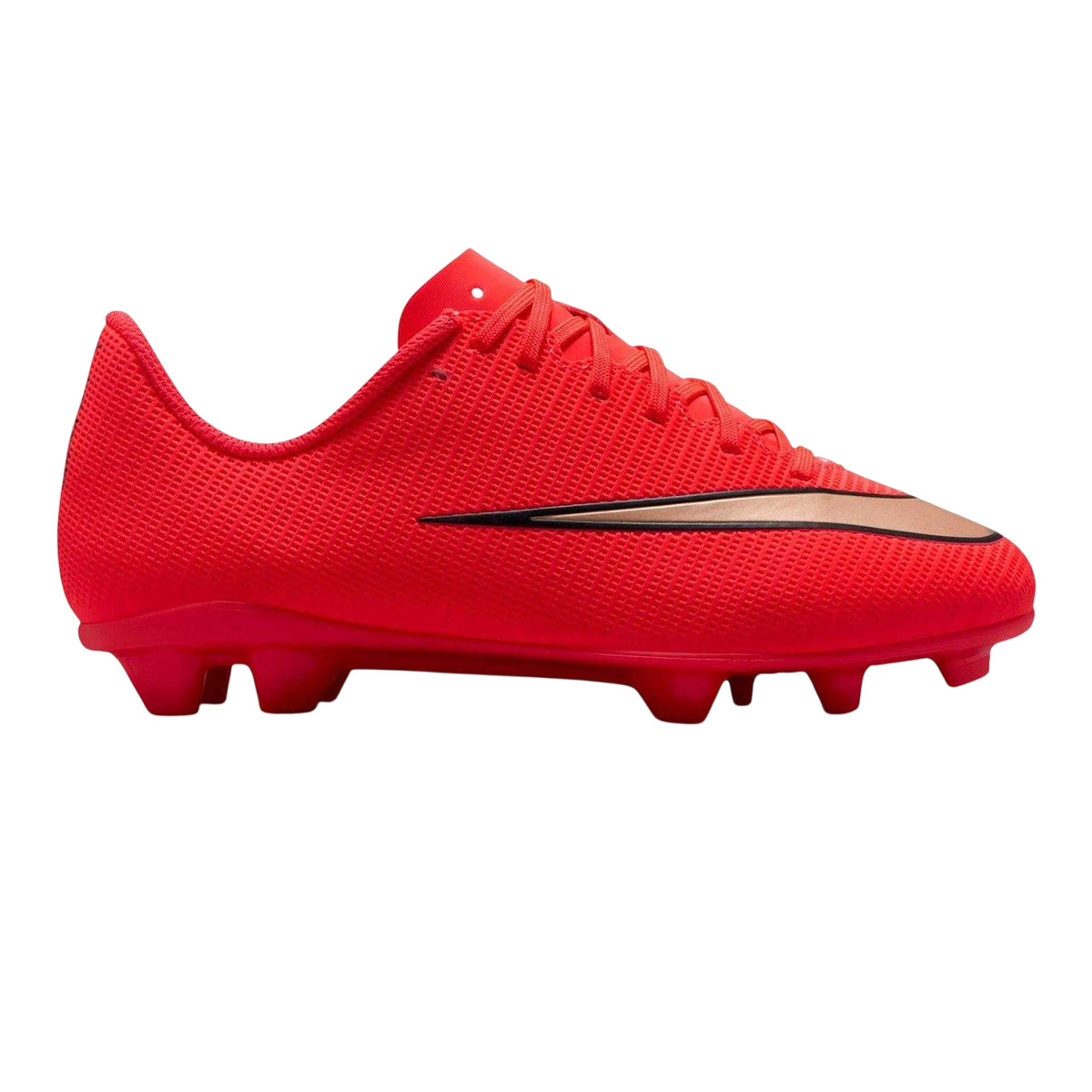 Red-Gold - Front - Nike Childrens-Kids Vapor 17 Academy Firm Ground Football Boots