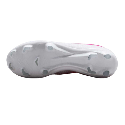 Pink-White - Side - Nike Childrens-Kids Vapor 17 Academy Firm Ground Football Boots