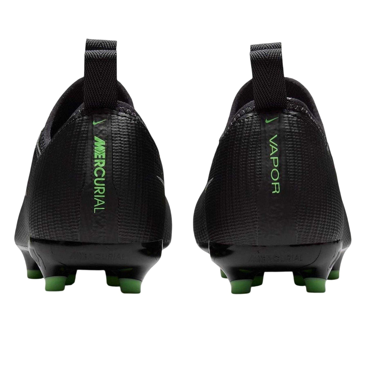 Black-Green - Back - Nike Childrens-Kids Vapor 17 Academy Firm Ground Football Boots