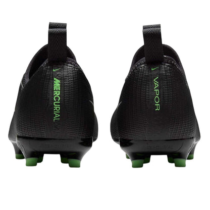 Black-Green - Back - Nike Childrens-Kids Vapor 17 Academy Firm Ground Football Boots