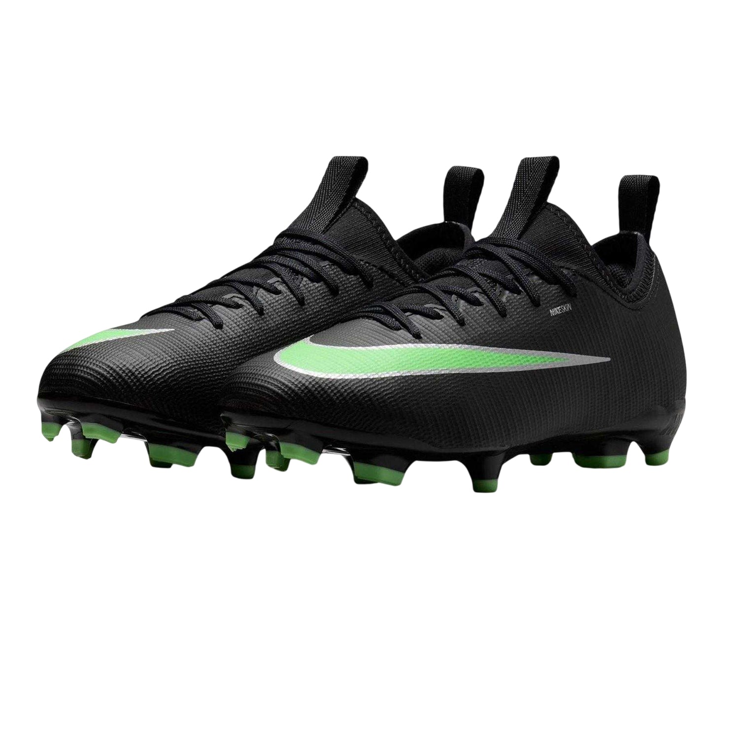 Black-Green - Pack Shot - Nike Childrens-Kids Vapor 17 Academy Firm Ground Football Boots