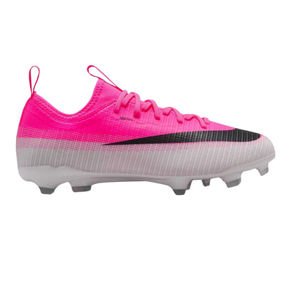 Pink-White - Front - Nike Childrens-Kids Vapor 17 Academy Firm Ground Football Boots