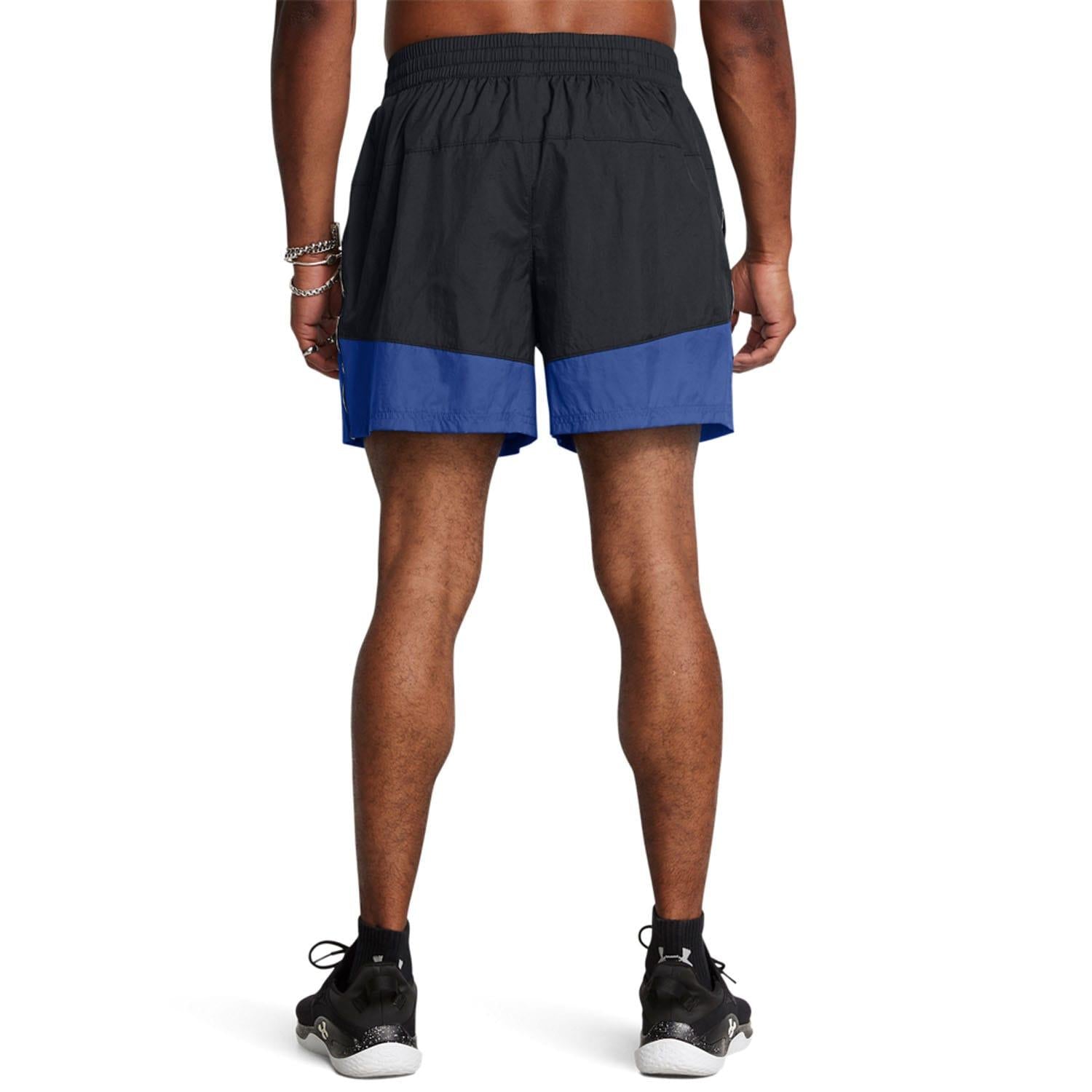 Black - Pack Shot - Under Armour Mens Terrace96 Woven Shorts