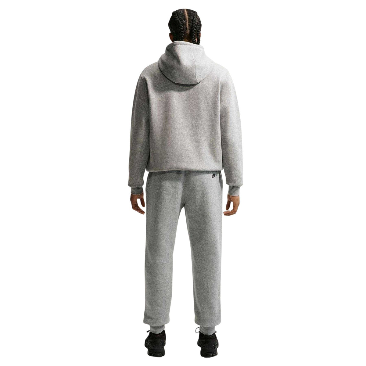 Dark Grey Heather - Back - Nike Mens Club Fleece Joggers