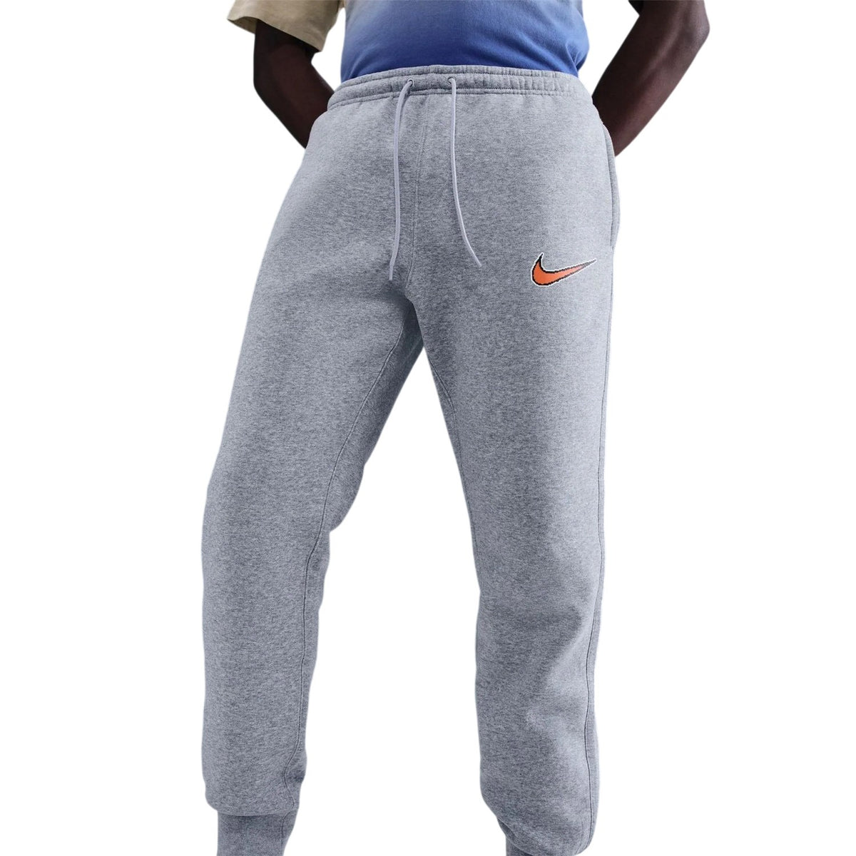 Dark Grey Heather - Side - Nike Mens Club Fleece Joggers