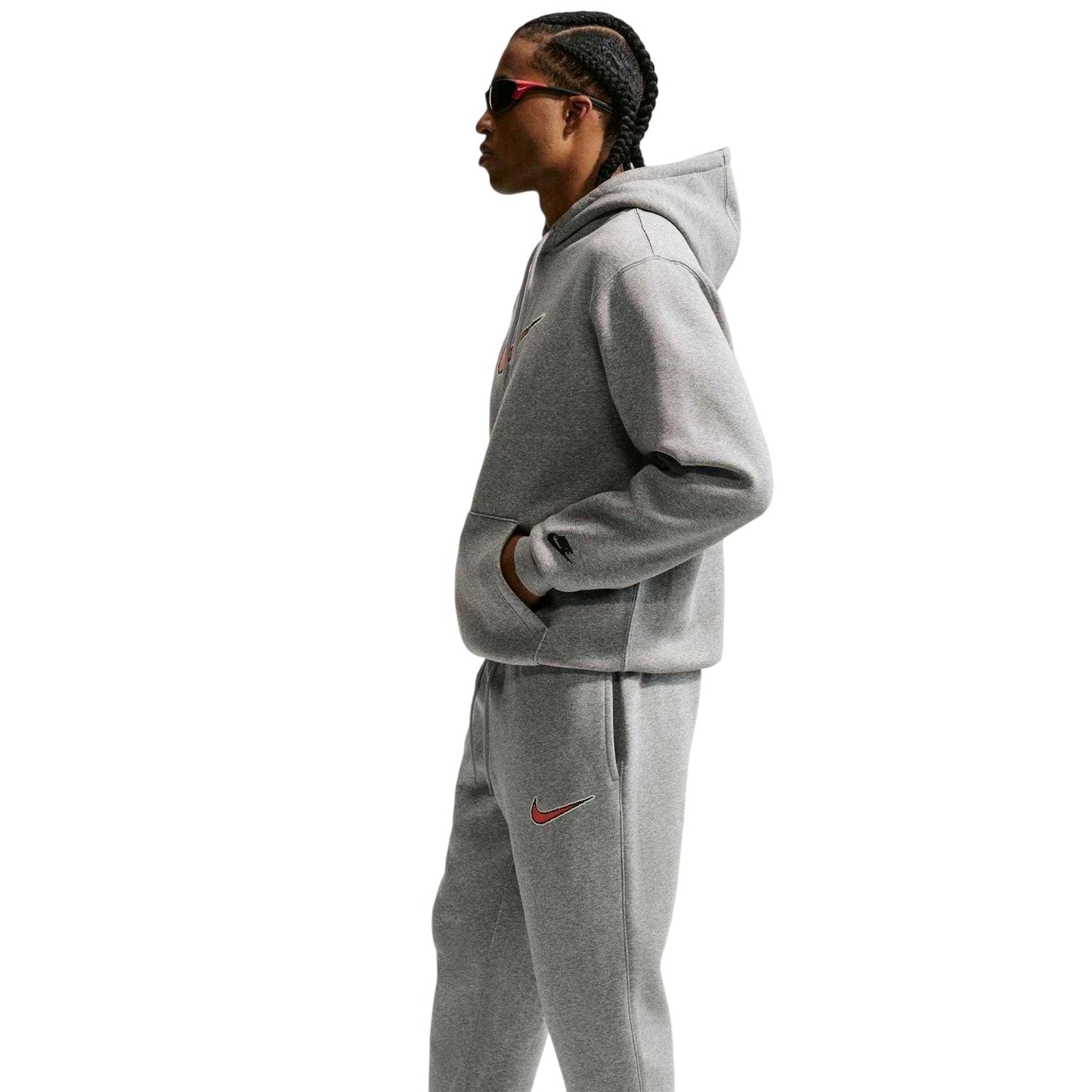 Dark Grey Heather - Lifestyle - Nike Mens Club Fleece Joggers