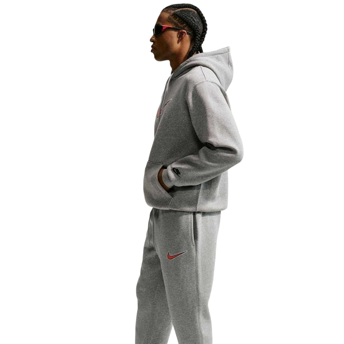 Dark Grey Heather - Lifestyle - Nike Mens Club Fleece Joggers