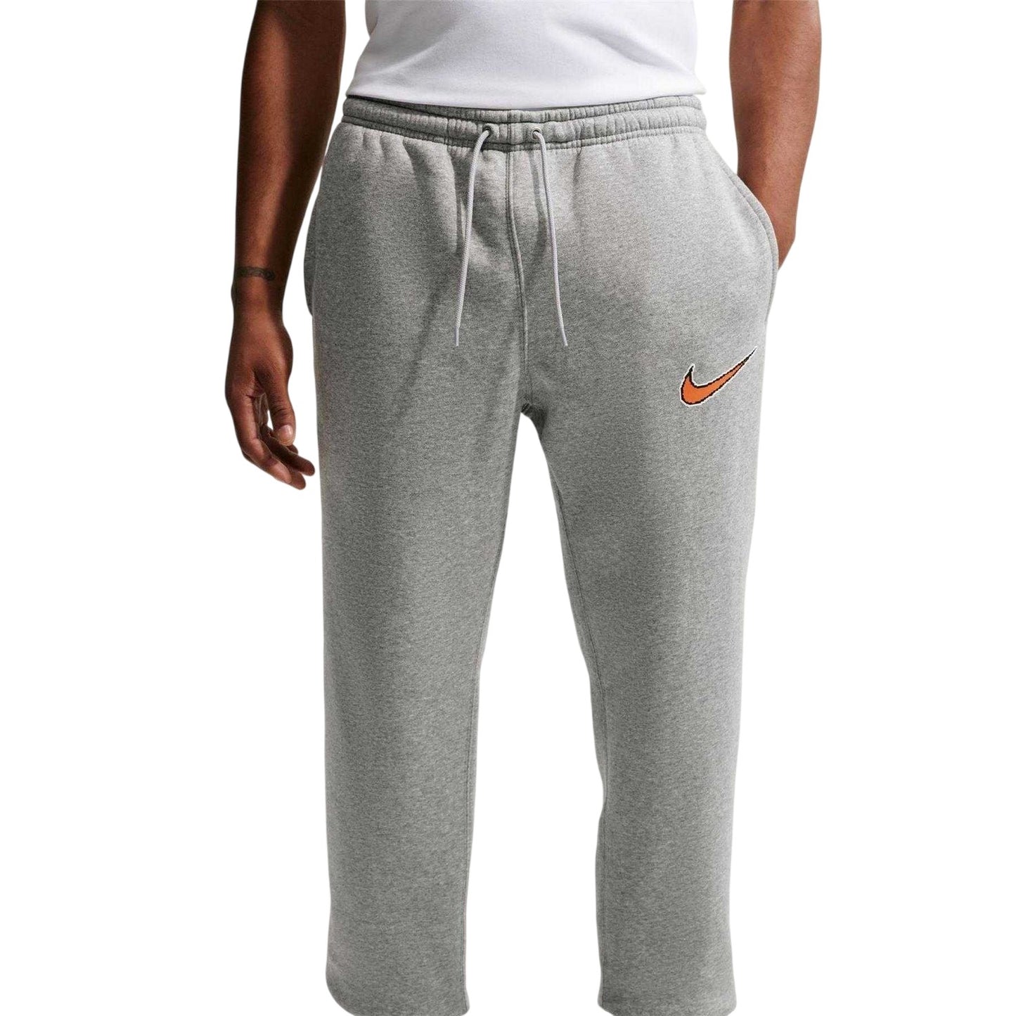Dark Grey Heather - Pack Shot - Nike Mens Club Fleece Joggers