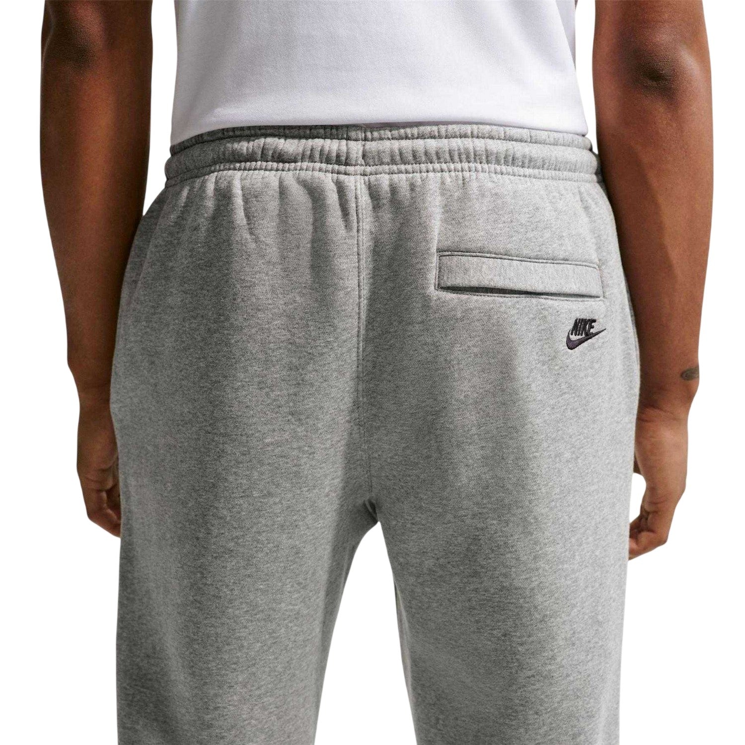 Dark Grey Heather - Close up - Nike Mens Club Fleece Joggers