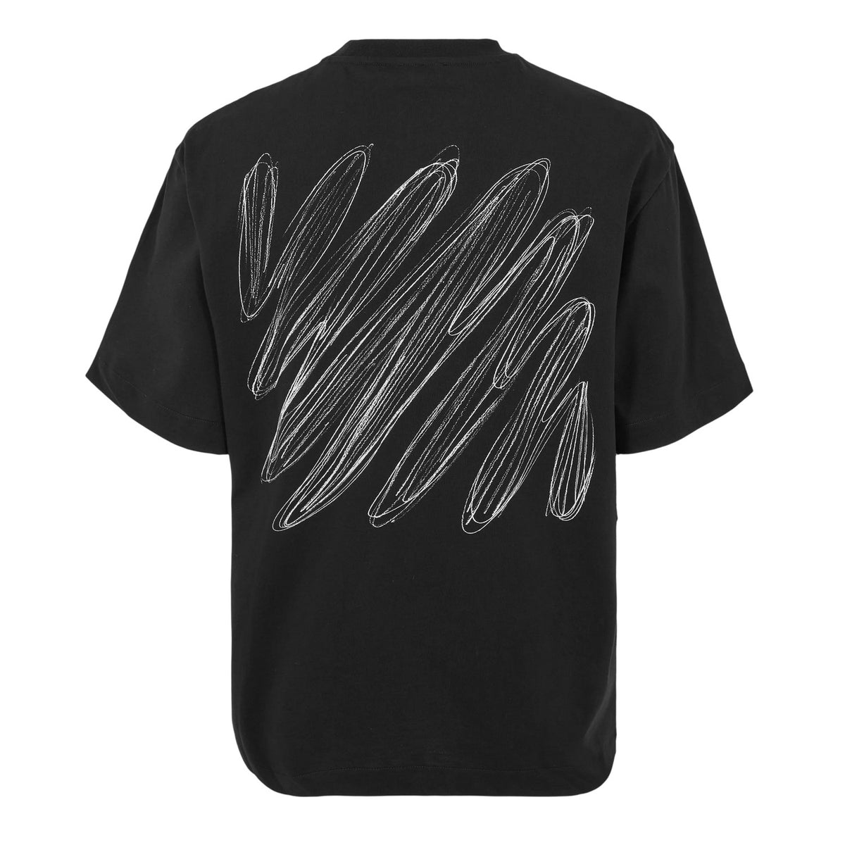 Black-White - Back - Off White Mens Diags Skate Scribble Regular T-Shirt