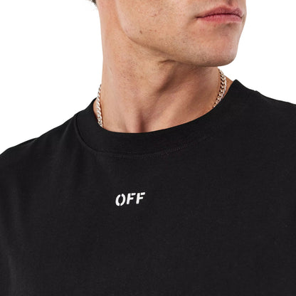 Black-White - Side - Off White Mens Diags Skate Scribble Regular T-Shirt