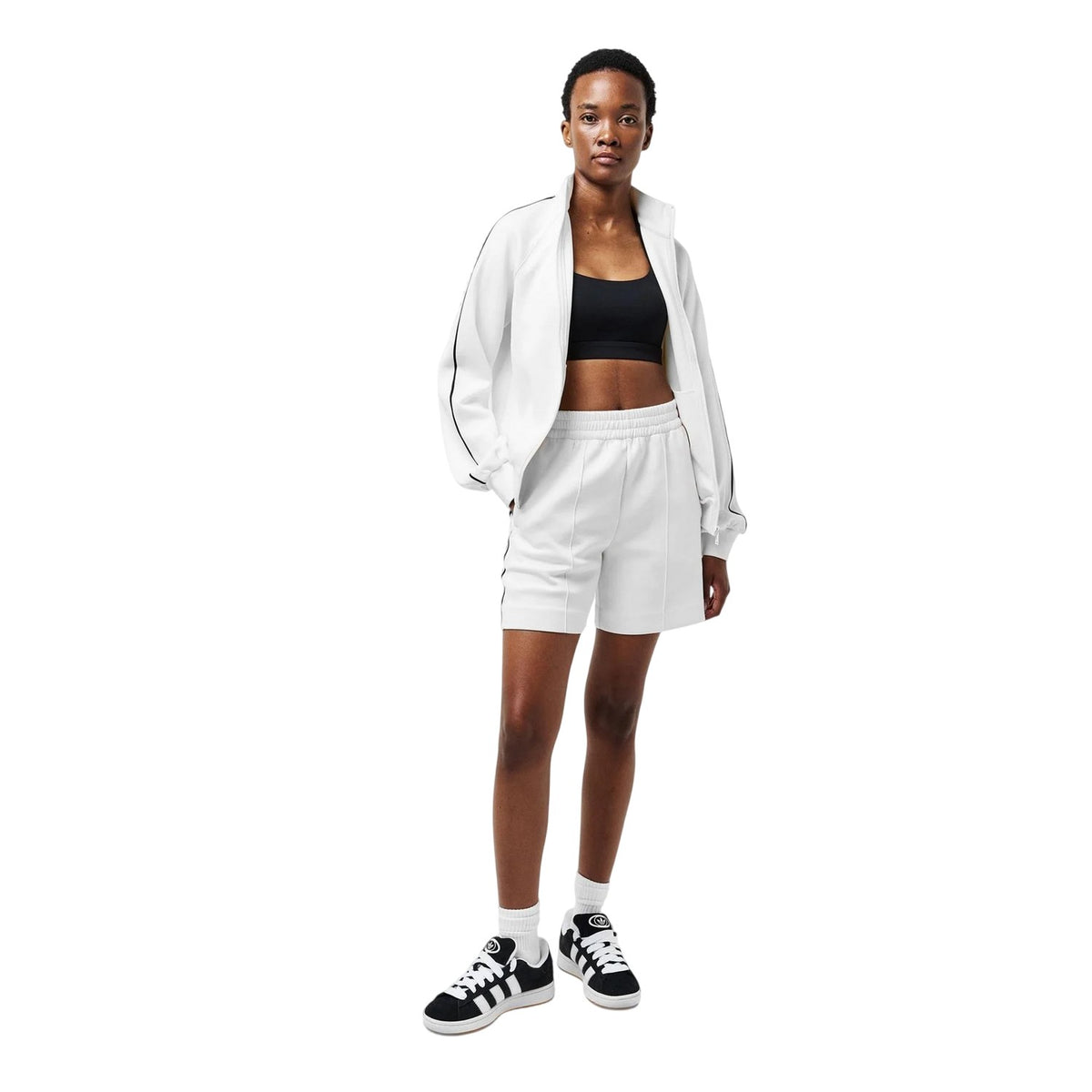 White - Close up - PE Nation Womens-Ladies Prelude Tracksuit