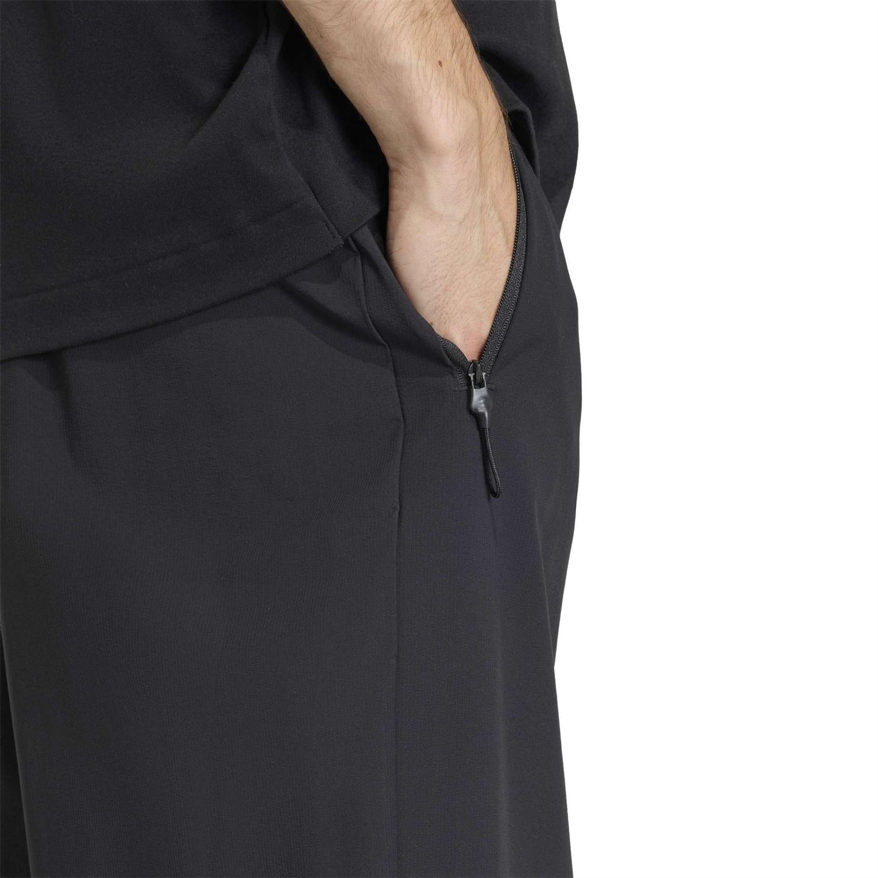 Black - Side - Adidas Mens Z.N.E. Relaxed Fit Joggers