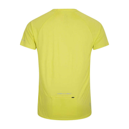 Neon Yellow - Back - Dare 2B Mens Gallantry II Quarter Zip Cycling Jersey
