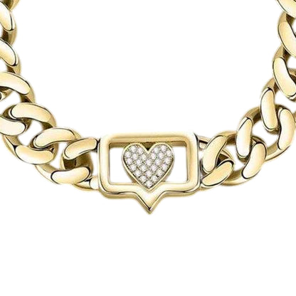 Gold - Back - Chiara Ferragni Stainless Steel Eye Bracelet