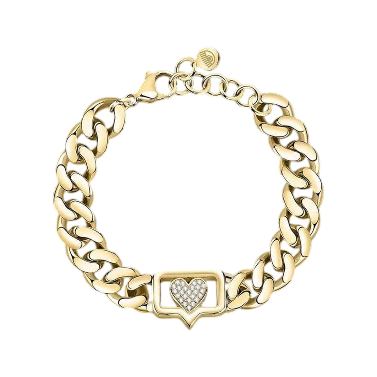 Gold - Front - Chiara Ferragni Stainless Steel Eye Bracelet
