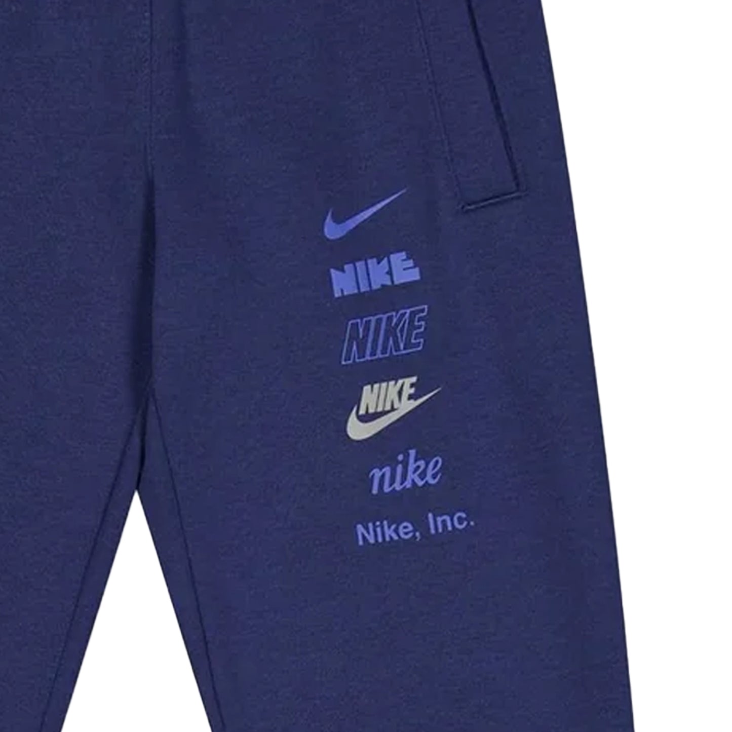 Midnight Navy - Side - Nike Childrens-Kids Relaxed Fit Joggers