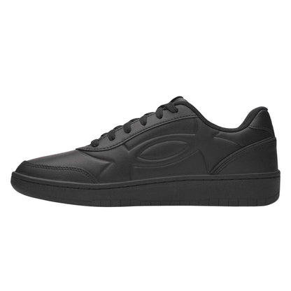 Triple Black - Back - Under Armour Mens Tempo Leather Trainers