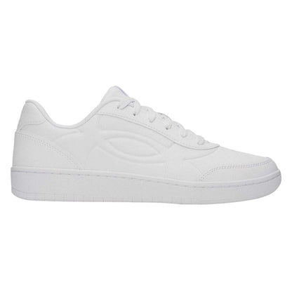White - Front - Under Armour Mens Tempo Leather Trainers